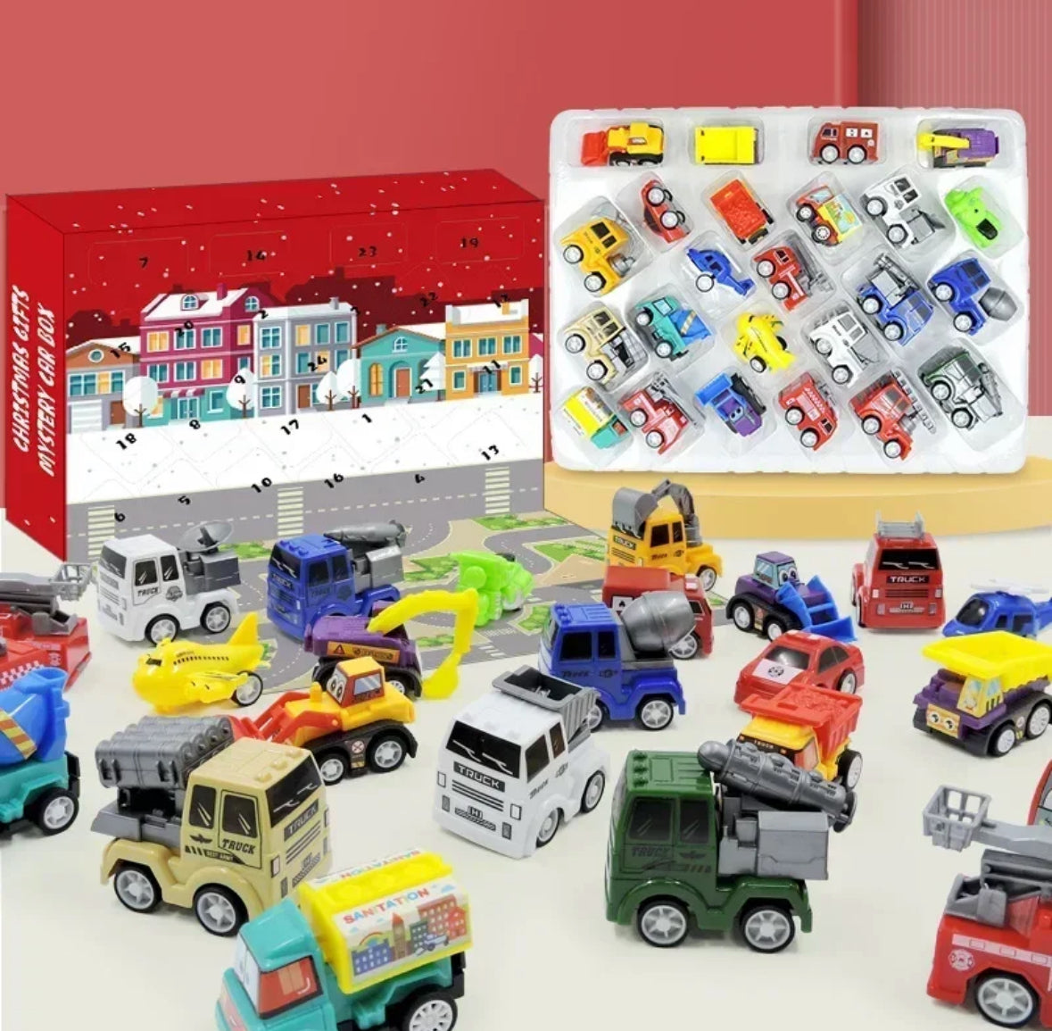 Mini Spielzeugauto Adventskalender