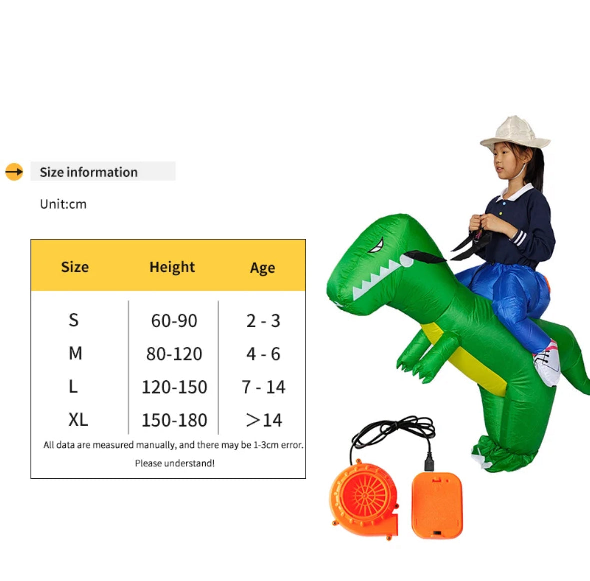 Dinosaurier Reiter Kostüm