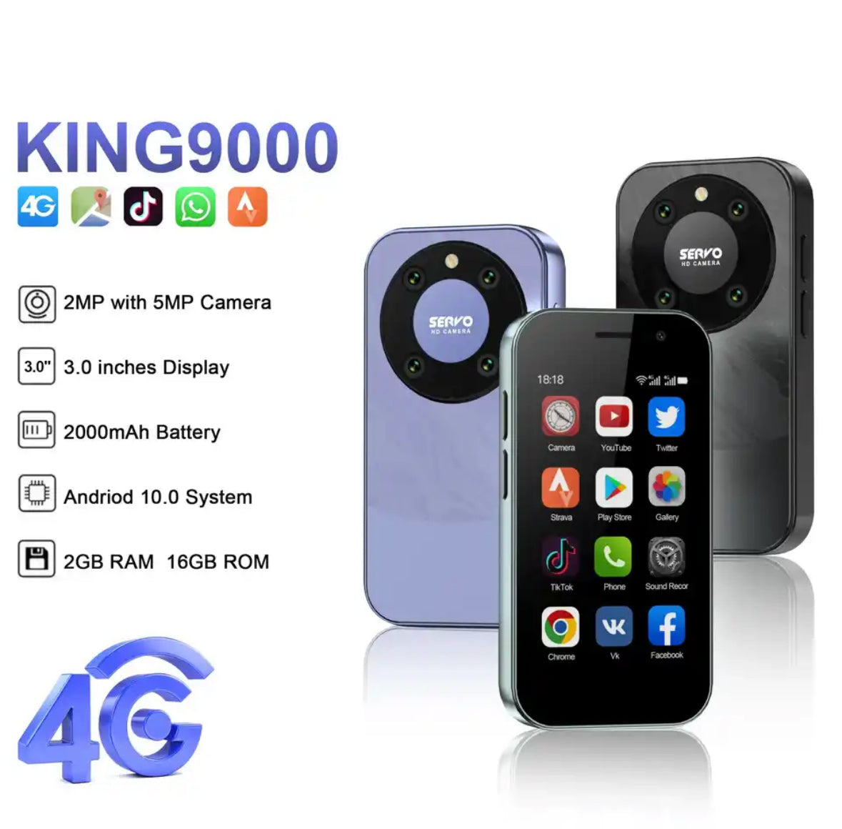 9K Pro MINI Smart Phone mit Face-ID
