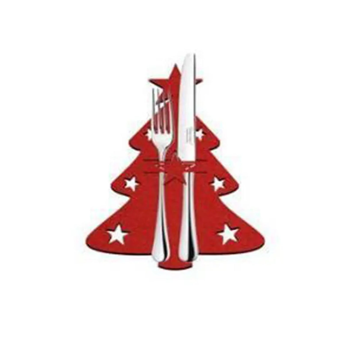 Weihnachtliche Bestecks Dekoration