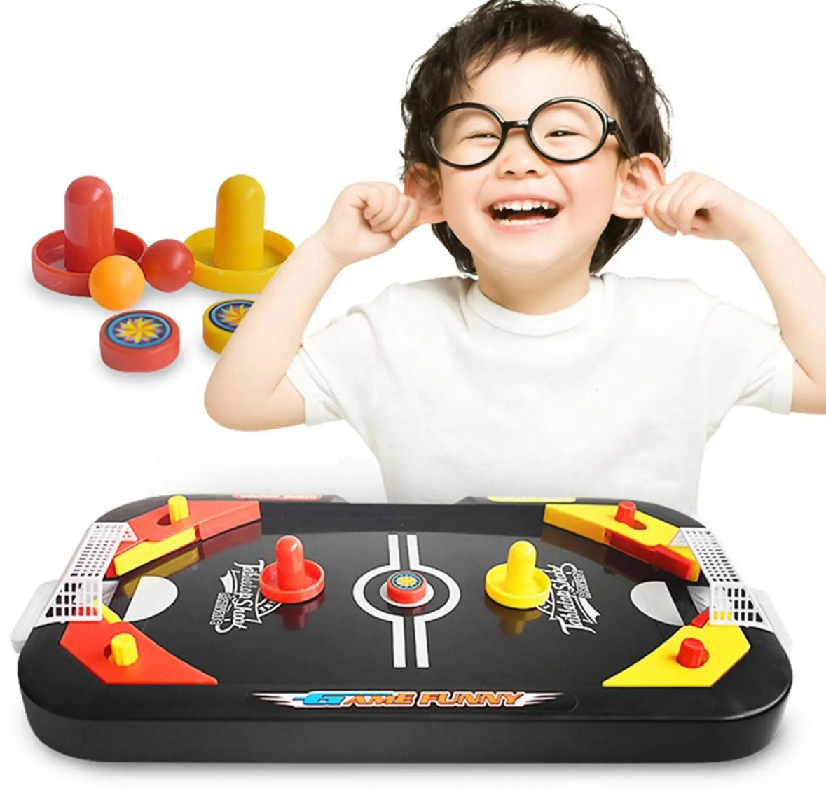 Doppelfunktionaler Air-Hockey und Flipper Spieltisch