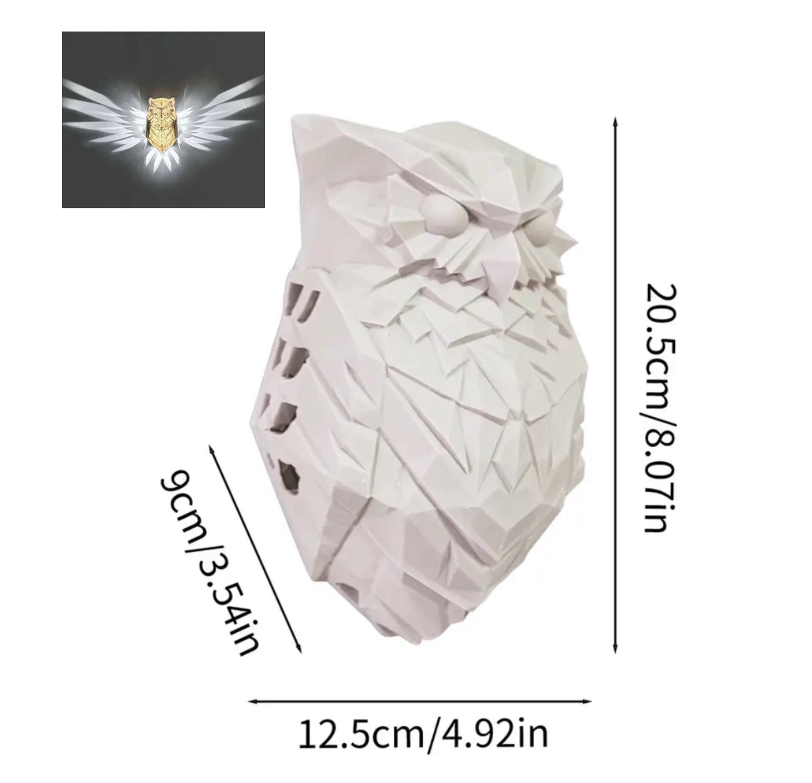 LED Vogel Wandleuchte