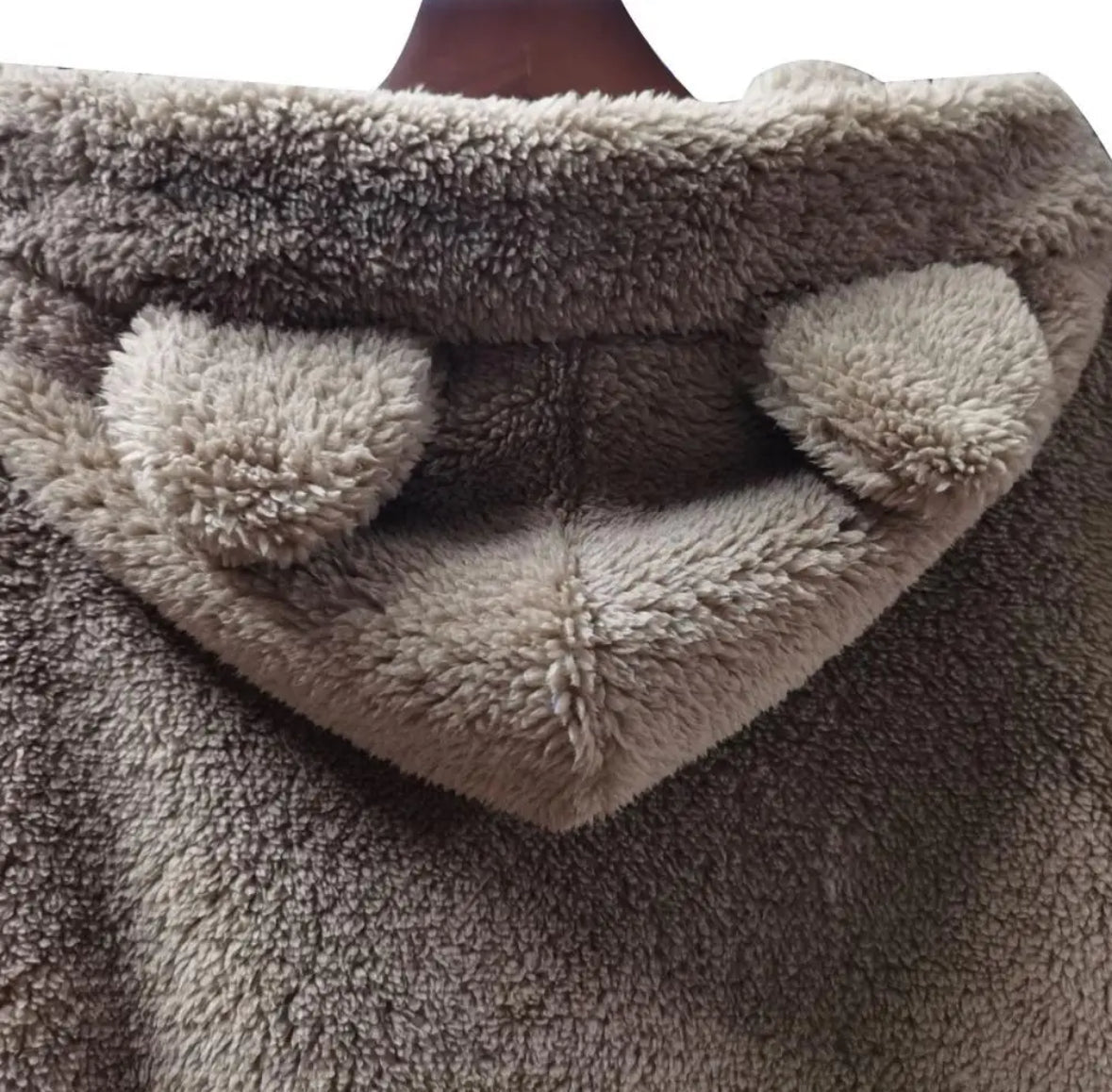 Flauschiger Teddy Ohren Pullover