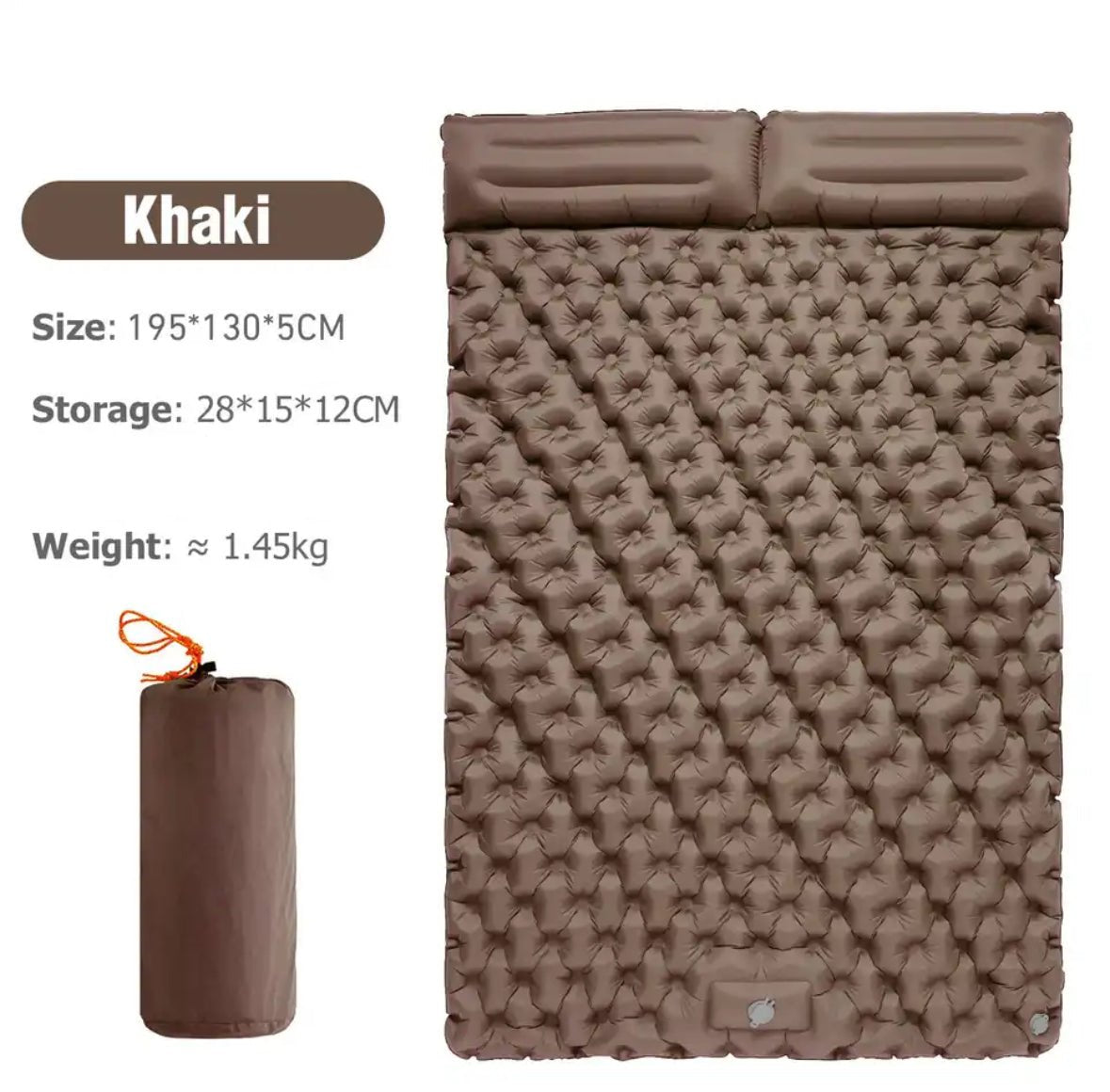Selbstaufblasende Zwei-Personen Camping Matte