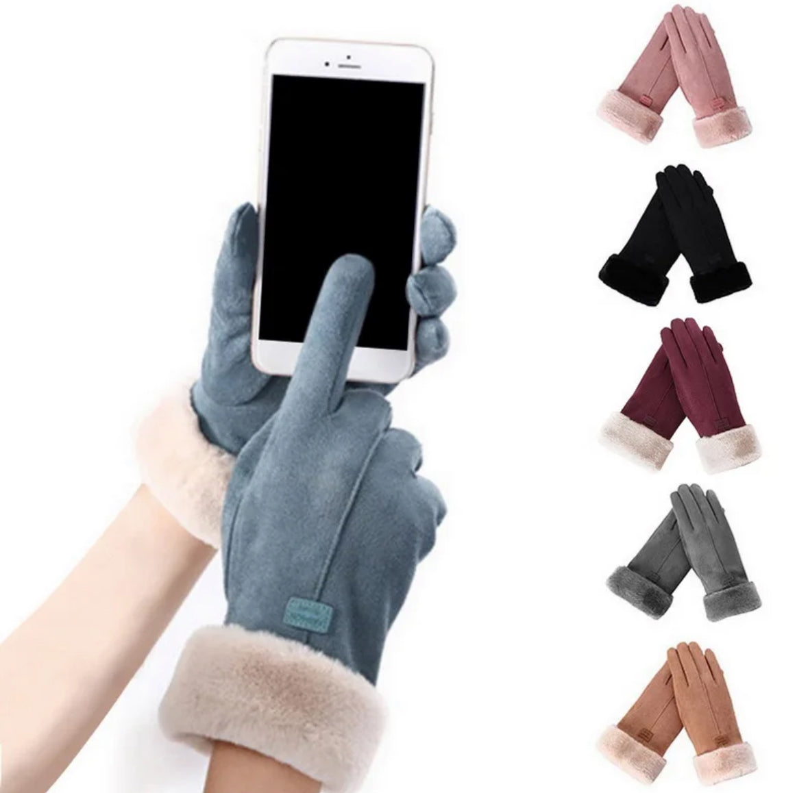 Gefütterte Damen Winter Handschuhe