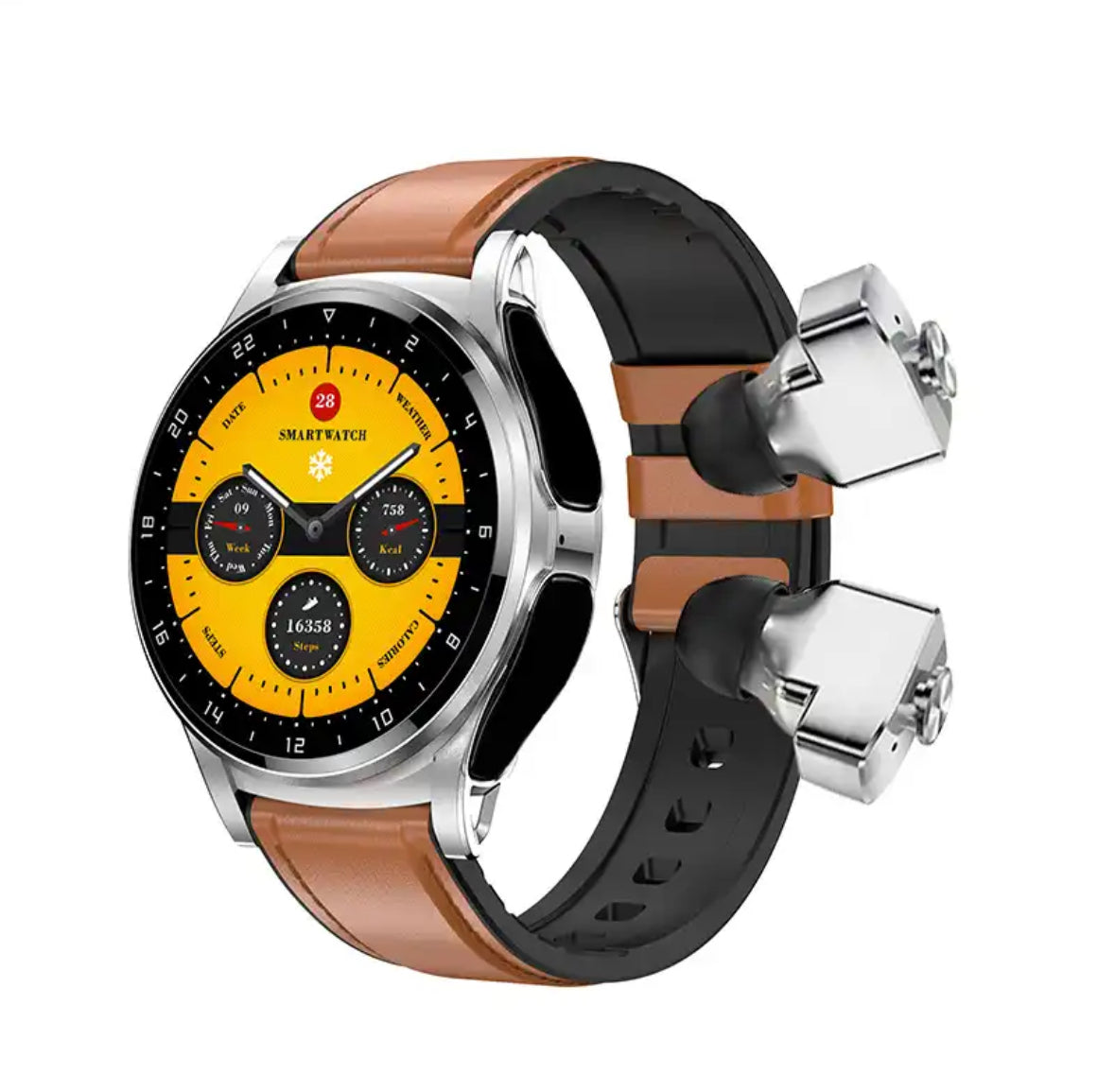 Fitness Smartwatch mit Kopfhörern