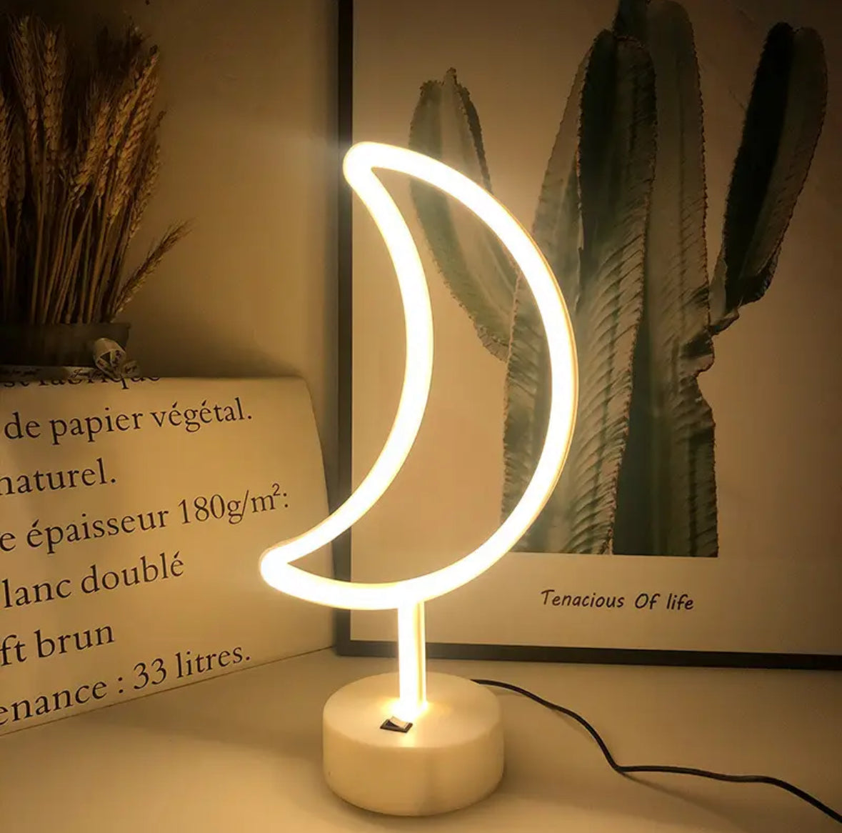 LED Neon Licht mit Sockel