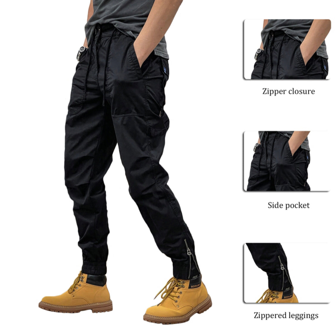 Modische Cargo-Hose im Chino Stil