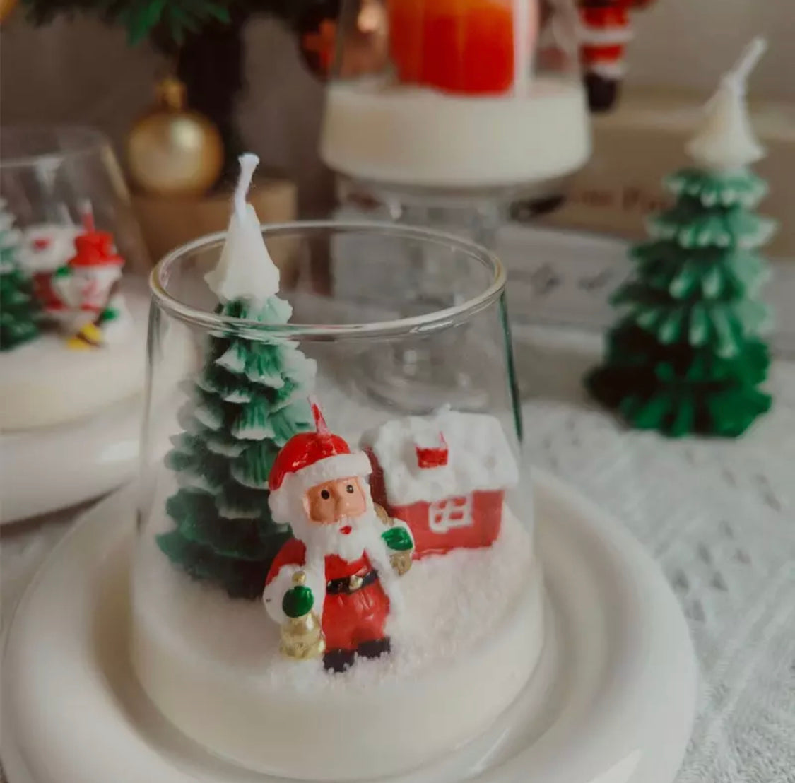 Weihnachts-Duftkerze im Glas