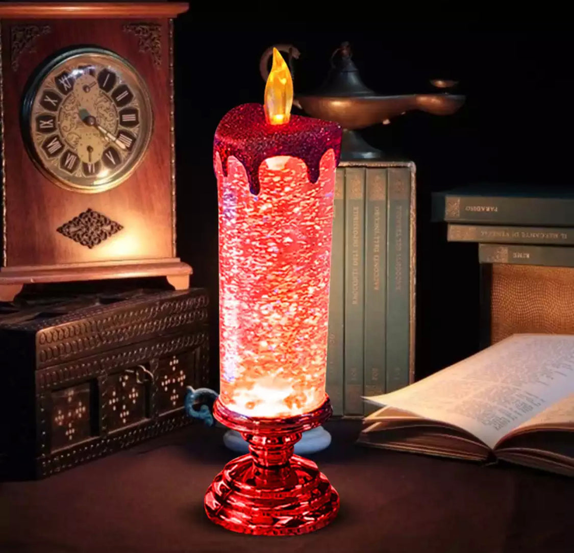 Glitzernde Weihnachts Kerze