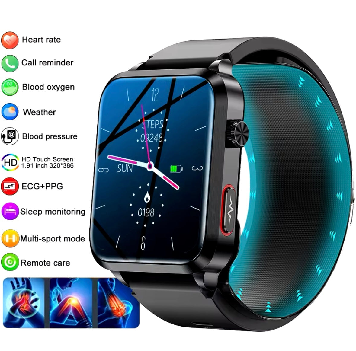 Multi Smart Watch mit Blutduckmessung