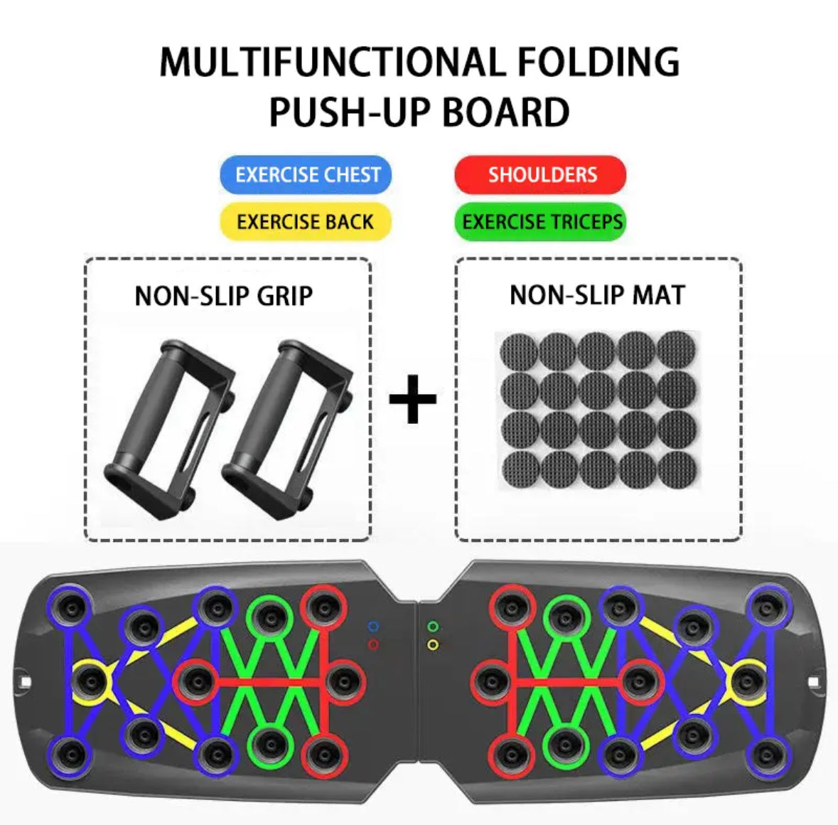 Multifunctional push-up fitness board