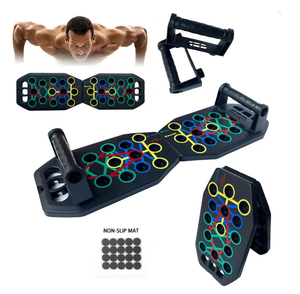 Multifunctional push-up fitness board