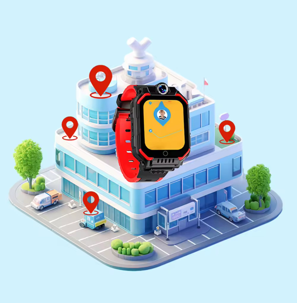 Multifunktions Kinder Sicherheits Smart Watch